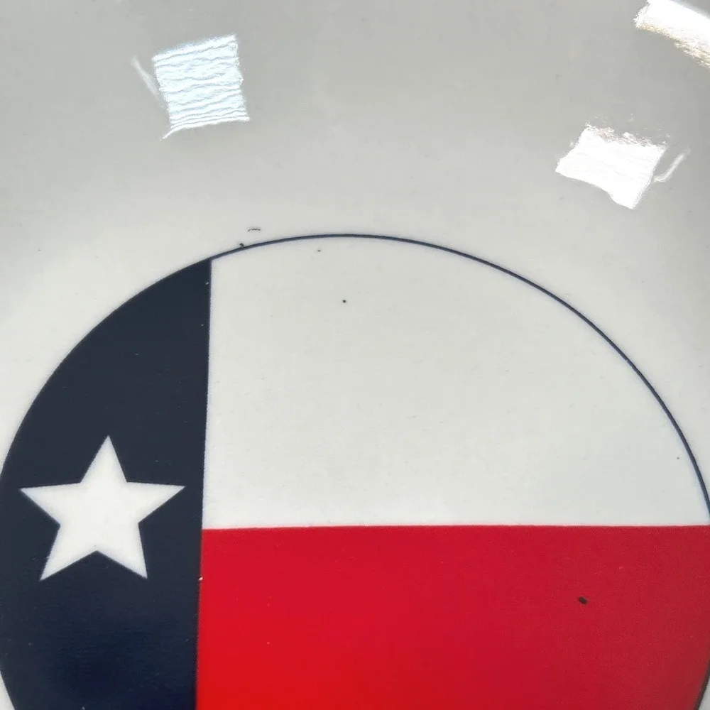 Set of 2 Texas Flag Star Rim Soup Cereal Bowls Patriotic Lone Star Totally Today